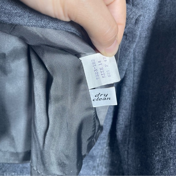 Pendleton Vintage Women’s 14 Gray Wool Blazer Old Money Professional Career Ware - Picture 9 of 14